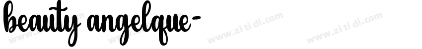 beauty angelque字体转换